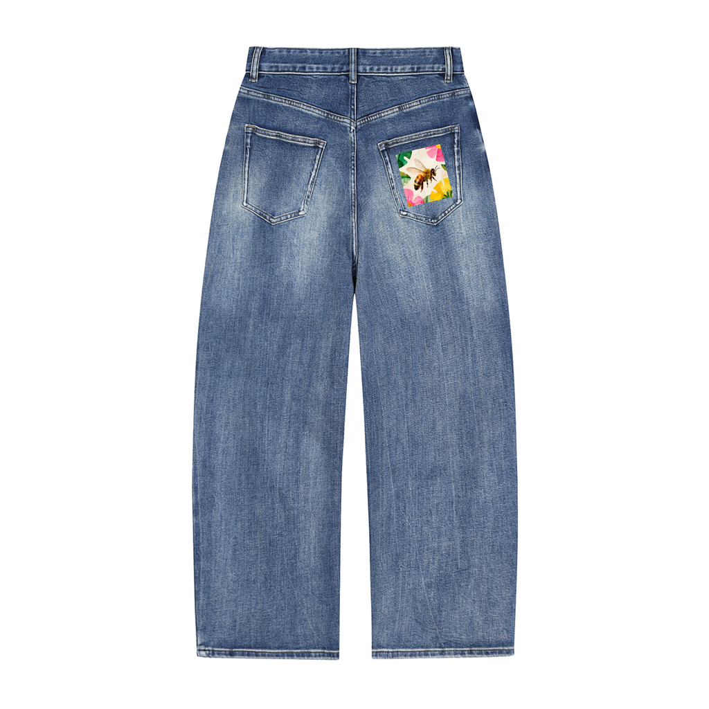 Patchwork Denim Jeans